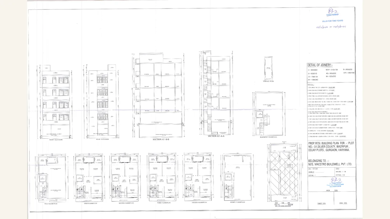 MAESTRO RESIDENCES — approved plans