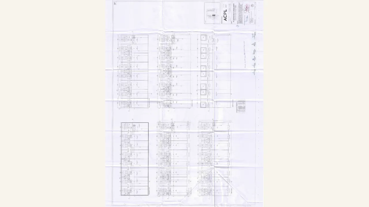 COMMERCIAL PLOTTED COLONY - MAG MILE sco architectural drawing shown in the completed visual audit