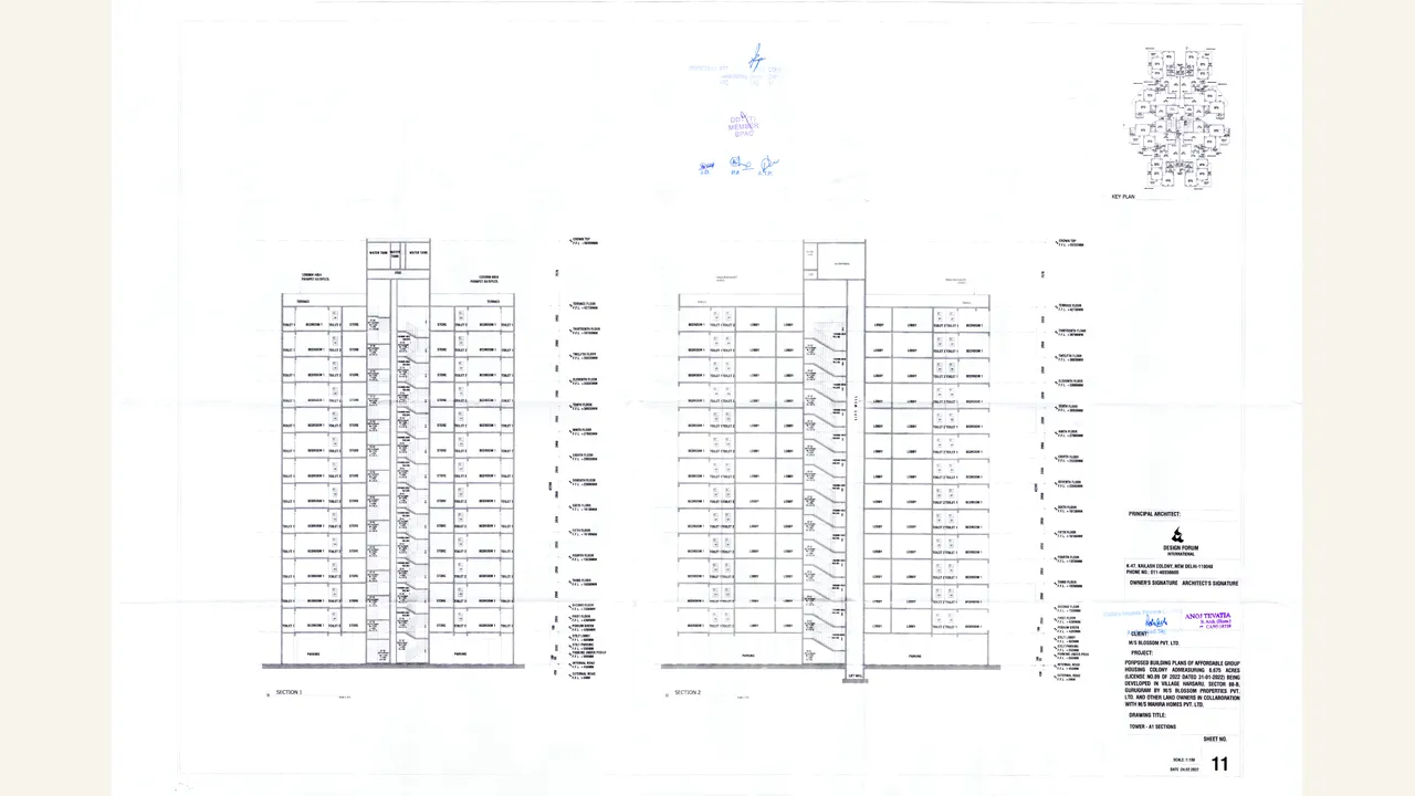 SECTIONS 1 for MAHIRA HOMES 88B