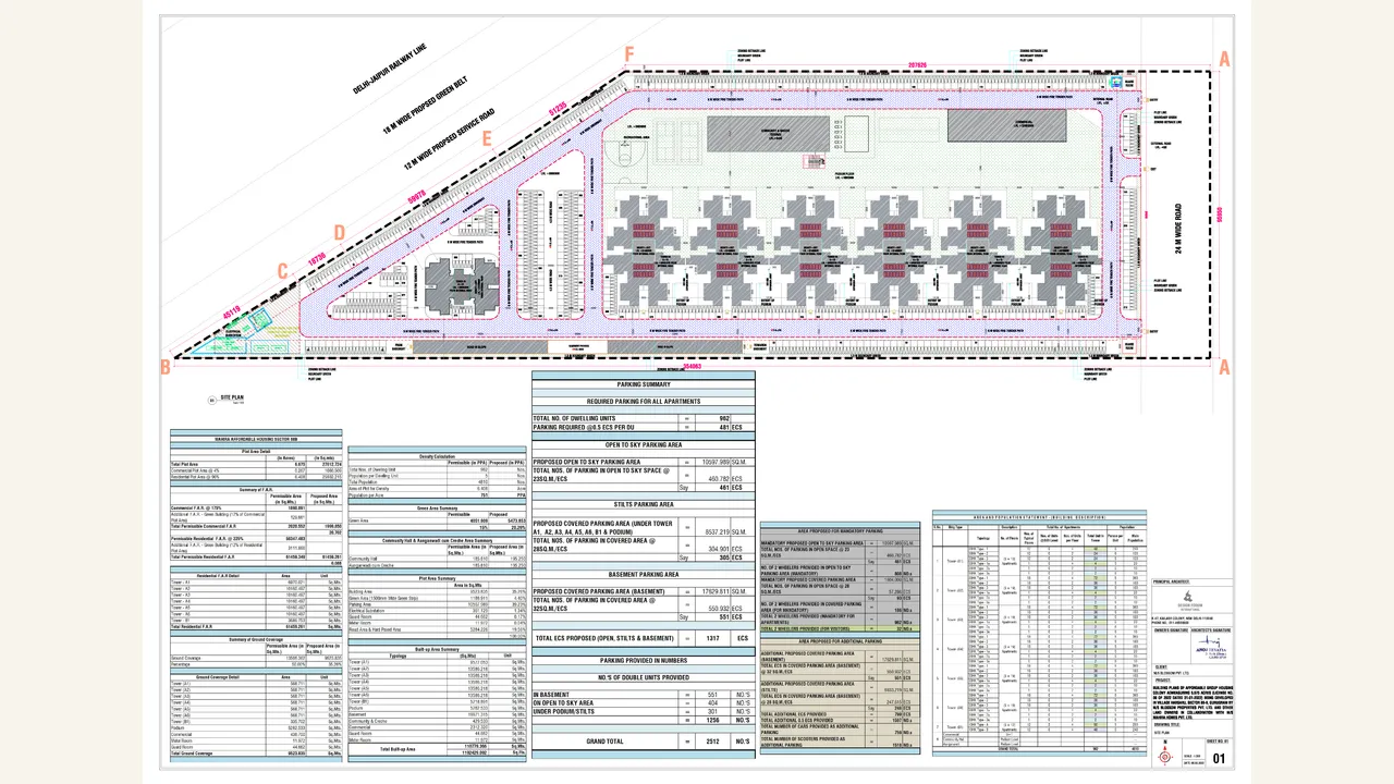 IN CASE OF PLOTTED COLONY, THE LATEST LAYOUT PLAN for MAHIRA HOMES 88B