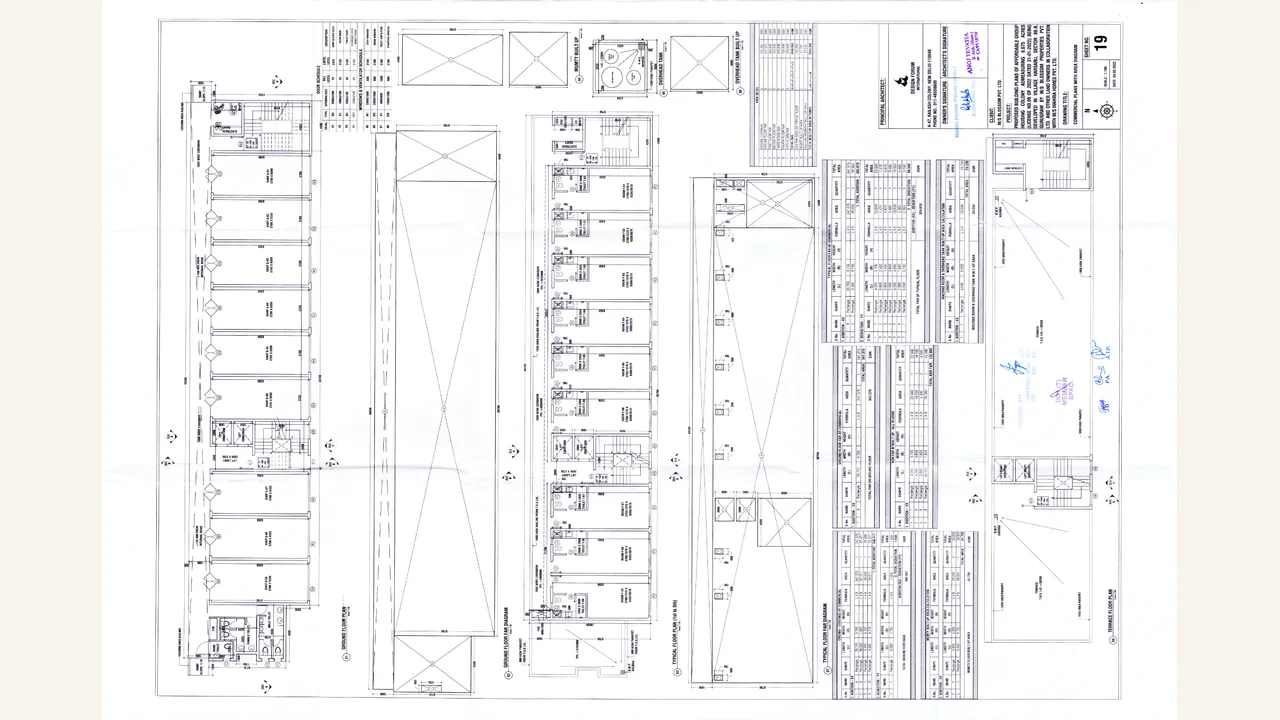 COMMERCIAL FLOOR PLANS for MAHIRA HOMES 88B