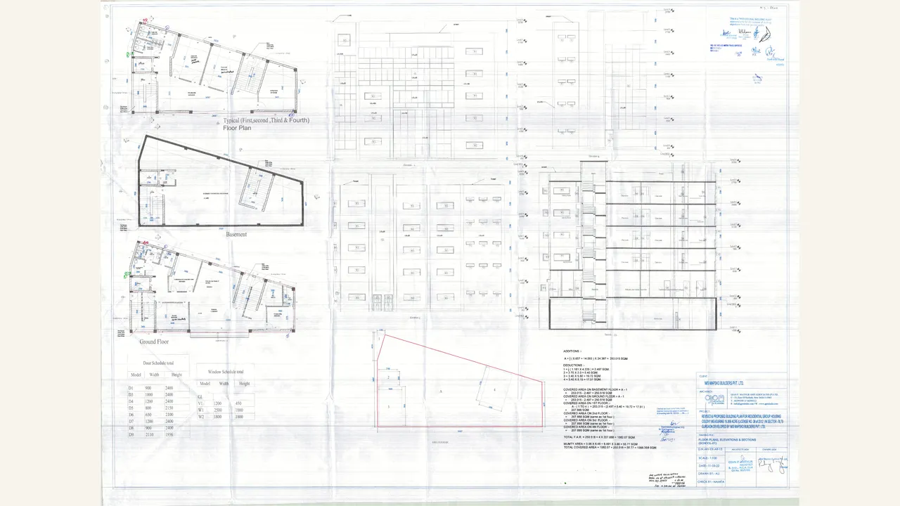 FLOOR PLAN, SECTION AND ELEVATION SCHOOL1 for MAPSKO MOUNT VILLE PHASE - II