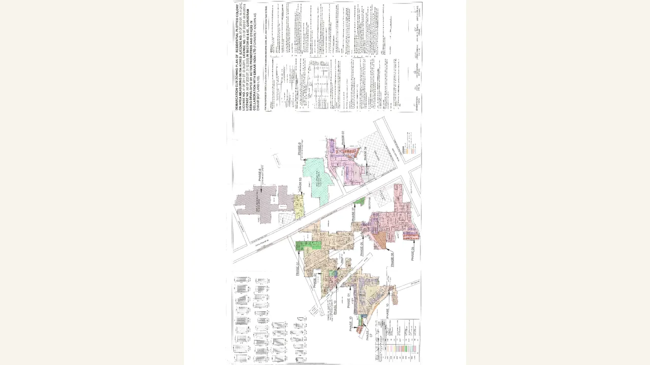 Parent-scope Wider Emaar/Marbella zoning plan showing the wider context that includes Marbella Terraces