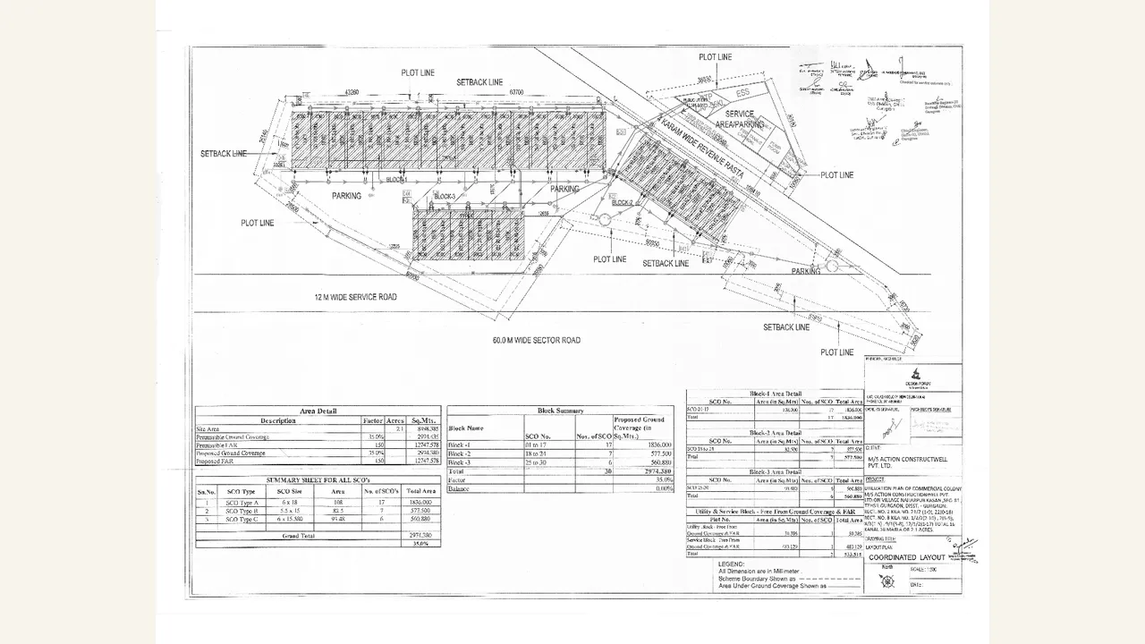 Authority-filed coordinated site layout for Microtek GrandFront