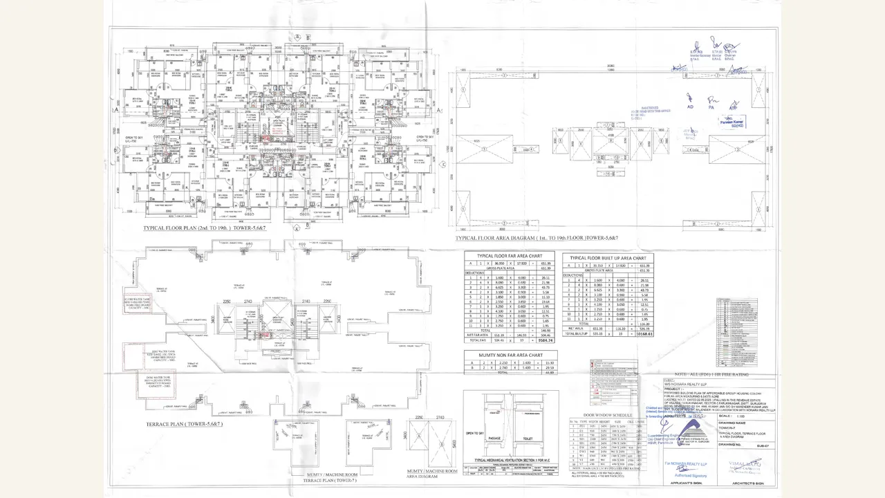 TOWER-7 TYPICAL FLOOR PLANS — visually reviewed for NAKSHATRA BY NOWARA. Source-reviewed for NAKSHATRA BY NOWARA.