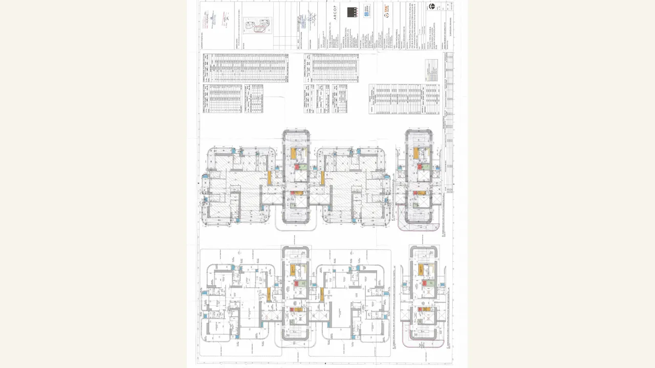 A COMPLETE SET OF THE LAST APPROVED BUILDING PLANS reviewed for OMARA