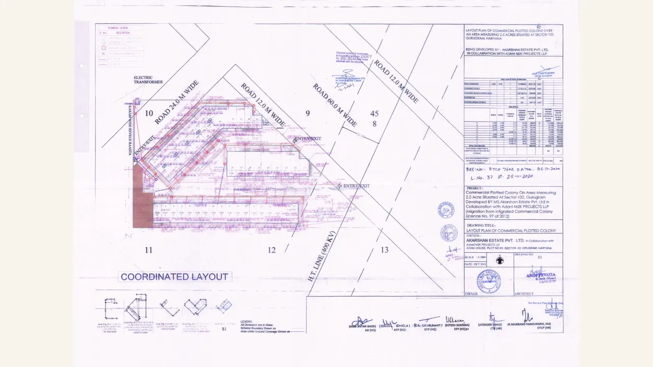 Authority-filed coordinated layout for Oyster Arcade