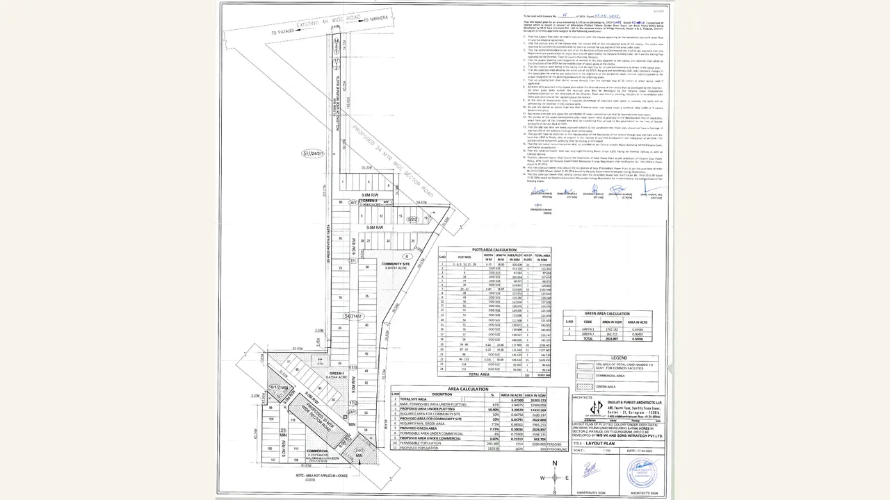 PALM FLOORS — approved plans