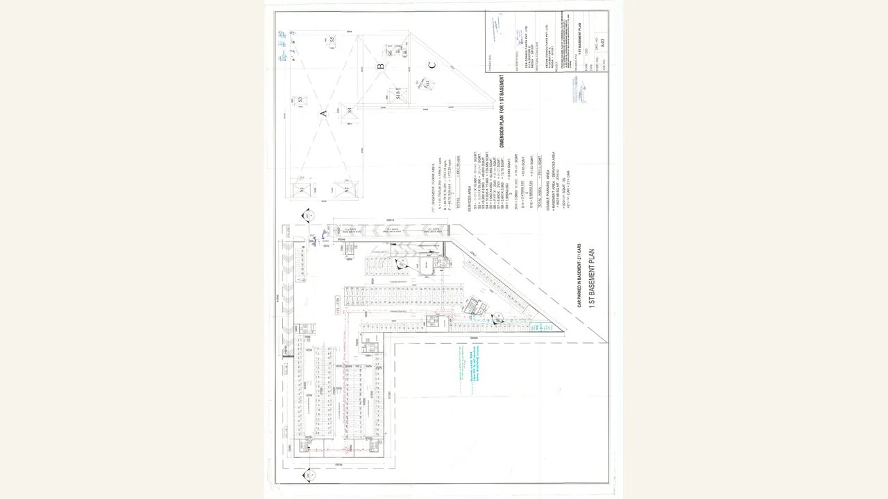 1ST BASEMENT PLAN for PLATINA STREET 109