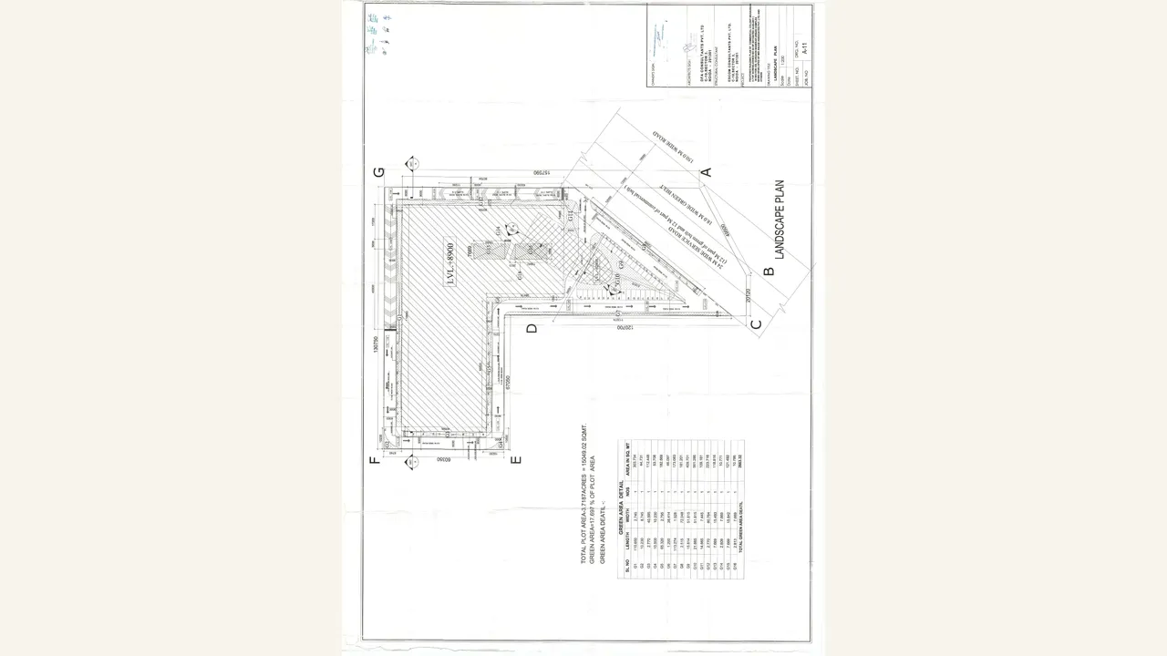 LANDSCAPE PLAN for PLATINA STREET 109
