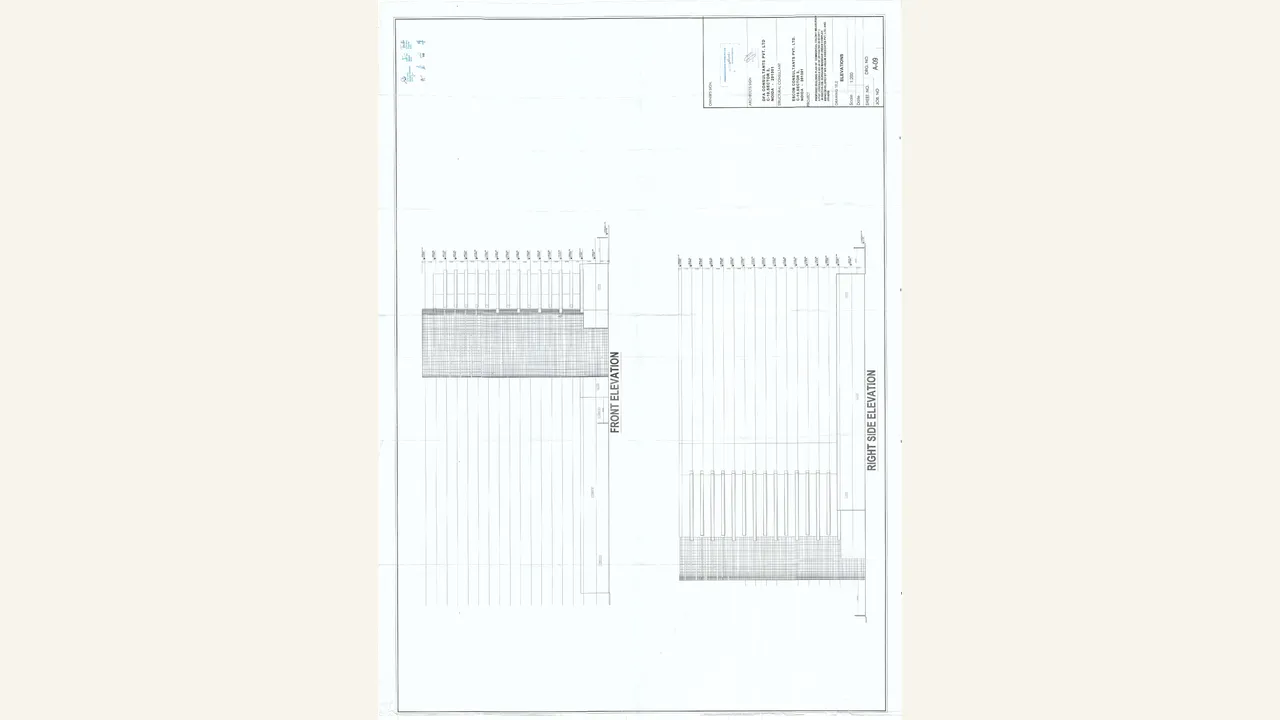 ELEVATION FRONT AND RIGHT SIDE for PLATINA STREET 109