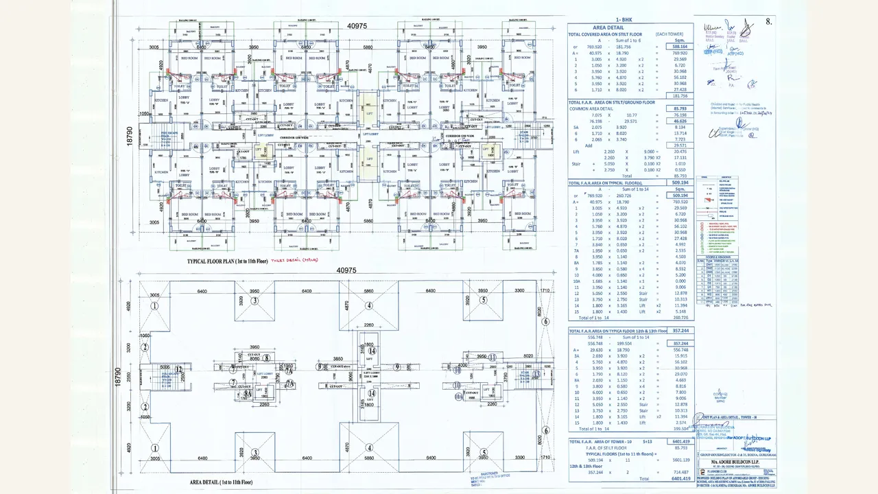 unit/floor plan drawing visually verified for PROSPERITY HOMES