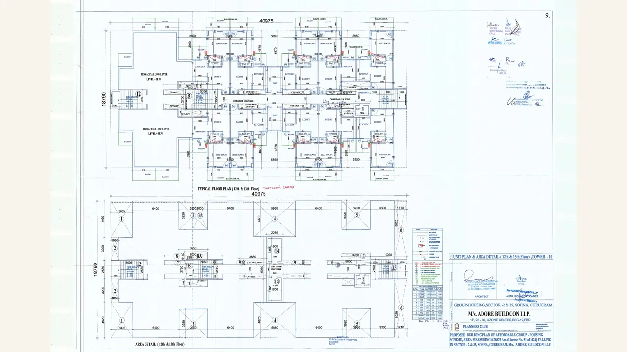 unit floor plan visually verified for PROSPERITY HOMES
