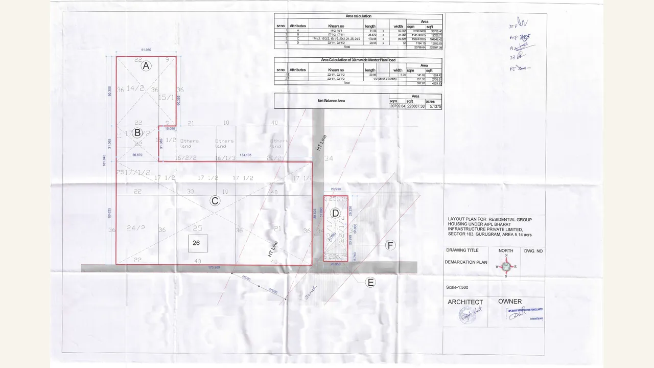 DEMARCATION PLAN — visually reviewed for RIVIERA AT AIPL LAKE CITY. Source-reviewed for RIVIERA AT AIPL LAKE CITY.