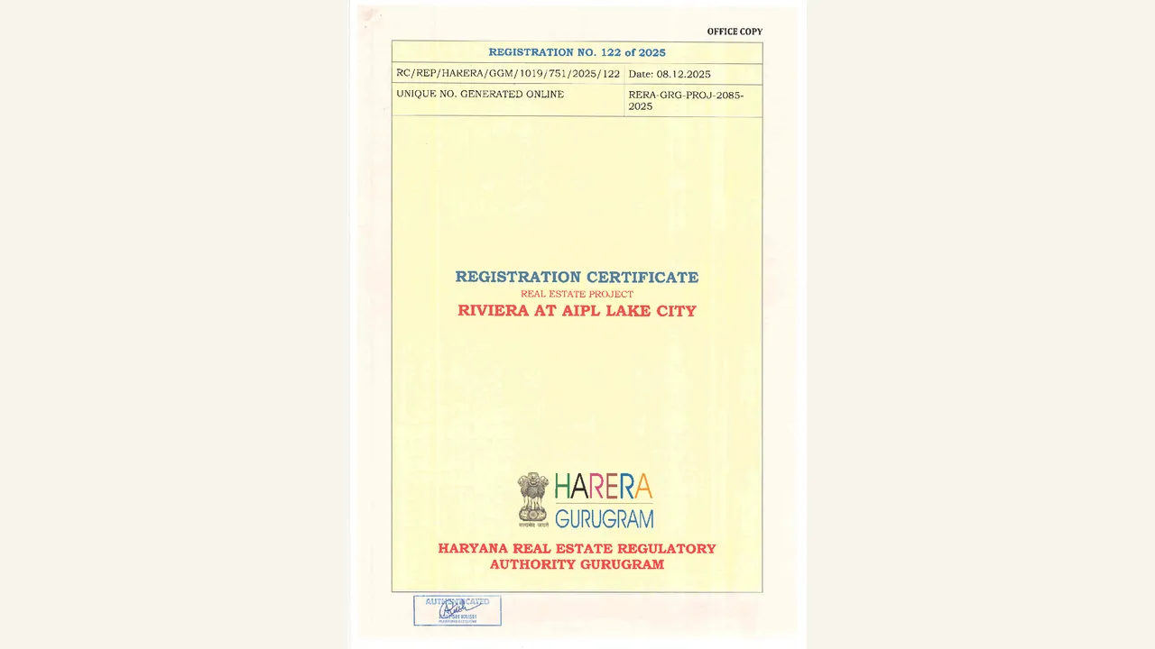 Registration Certificate — RIVIERA AT AIPL LAKE CITY — visually reviewed for RIVIERA AT AIPL LAKE CITY. Source-reviewed for RIVIERA AT AIPL LAKE CITY.