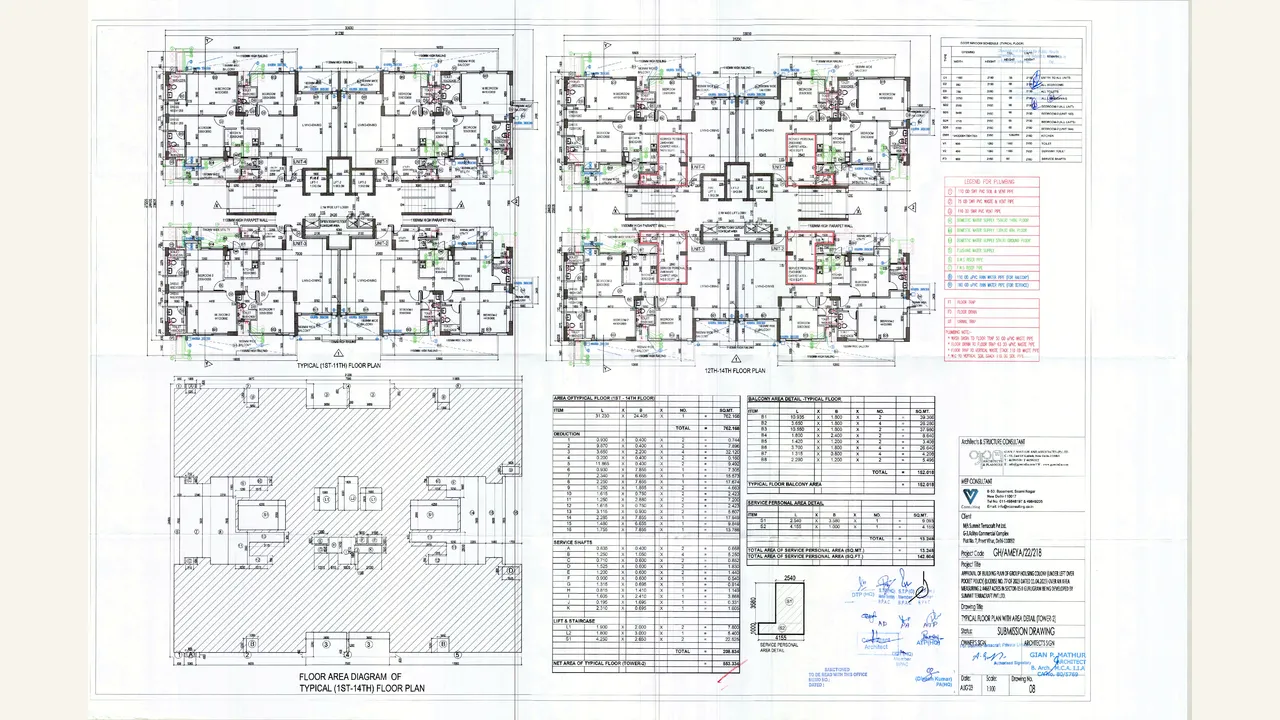 SAPPHIRE RESIDENCES residential architectural/site/services drawing shown in the completed visual audit