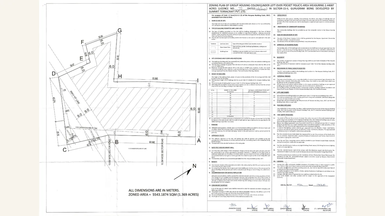 SAPPHIRE RESIDENCES residential architectural/site/services drawing shown in the completed visual audit