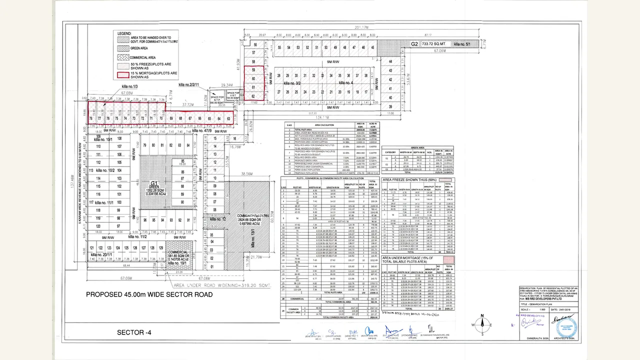 SHF FLOORS Demarcation plan drawing PDF