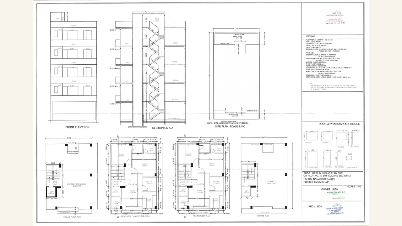 SHF FLOORS A complete set of the last approved building plans drawing PDF