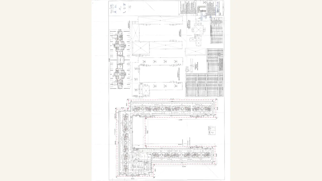 Basement-1 Parking Plan reviewed for SMARTWORLD NATURE'S COURT I