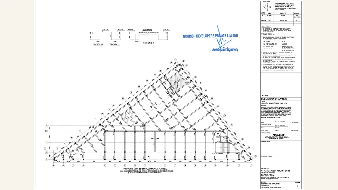Authority-filed structural plan for One DXP Street