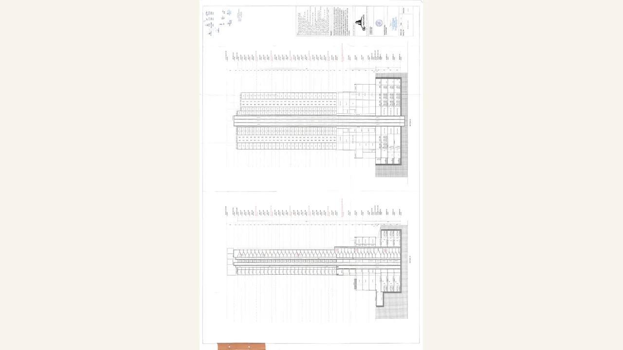 Audited architectural section drawings 1 and 2