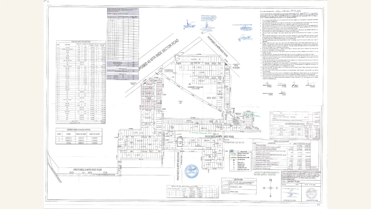 SPITI HERITAGE HOMES Water supply plan drawing PDF