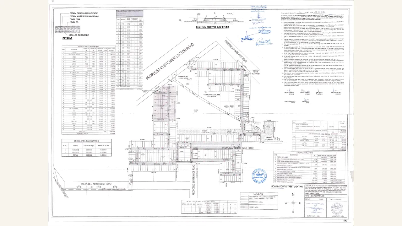 SPITI HERITAGE HOMES Road layout plan drawing PDF