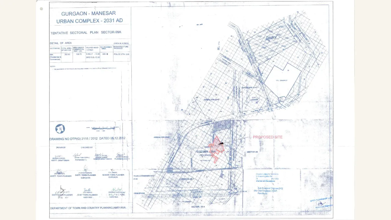 SPITI HOMES master plan location/service estimate map shown in the completed visual audit