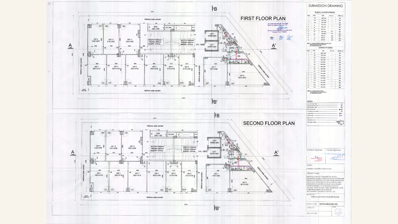 First- and second-floor plan sheets for Independent Floors 2