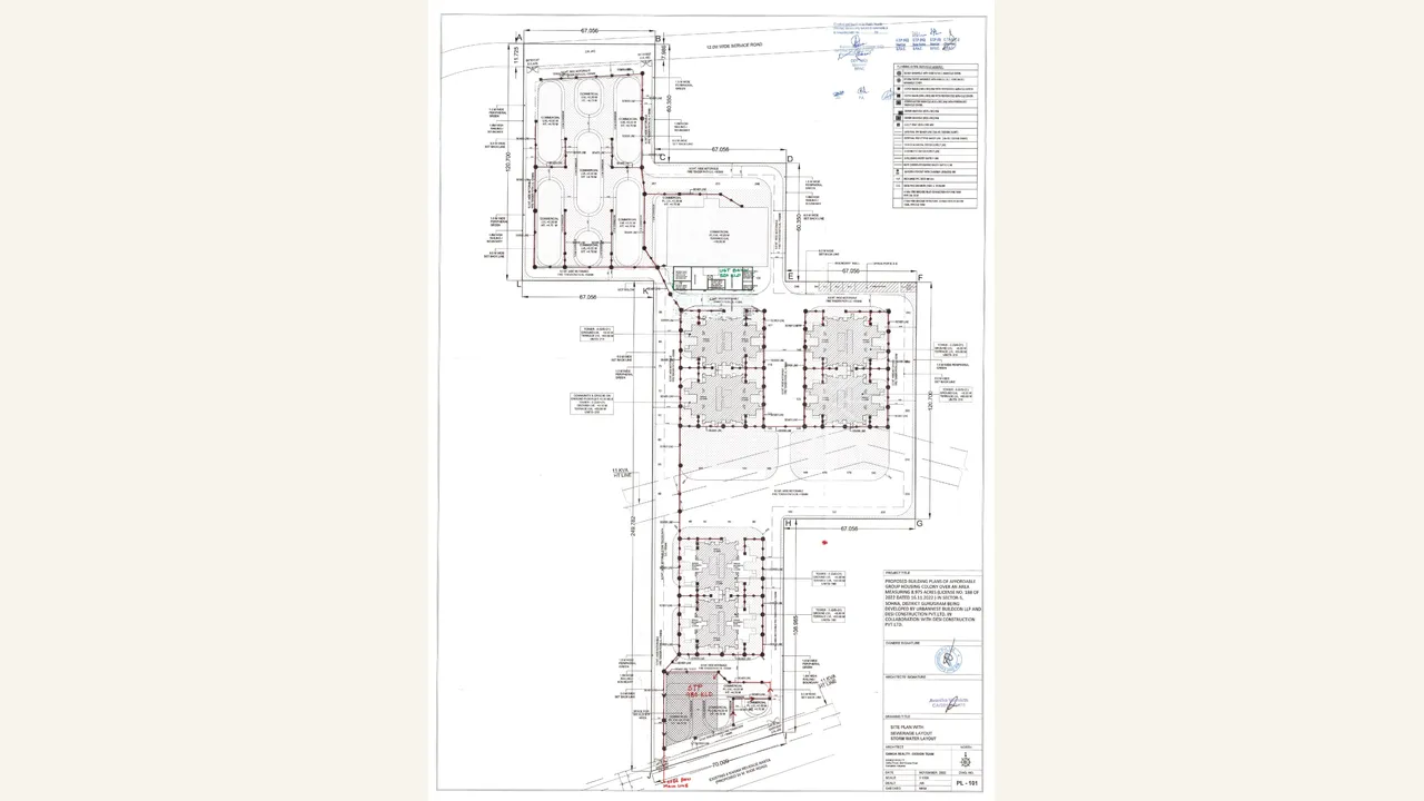 Authority-filed sewerage and garbage plan for TATHASTU II Phase II