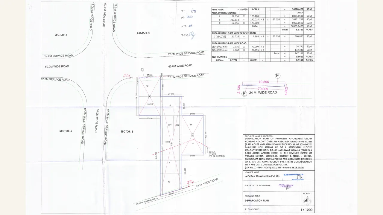 Authority-filed demarcation plan for TATHASTU II Phase II