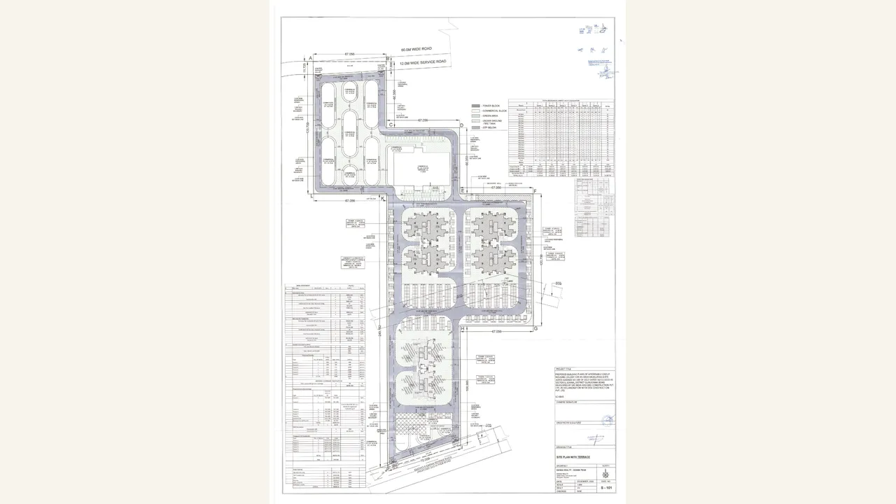 Authority-filed layout plan for TATHASTU II Phase II