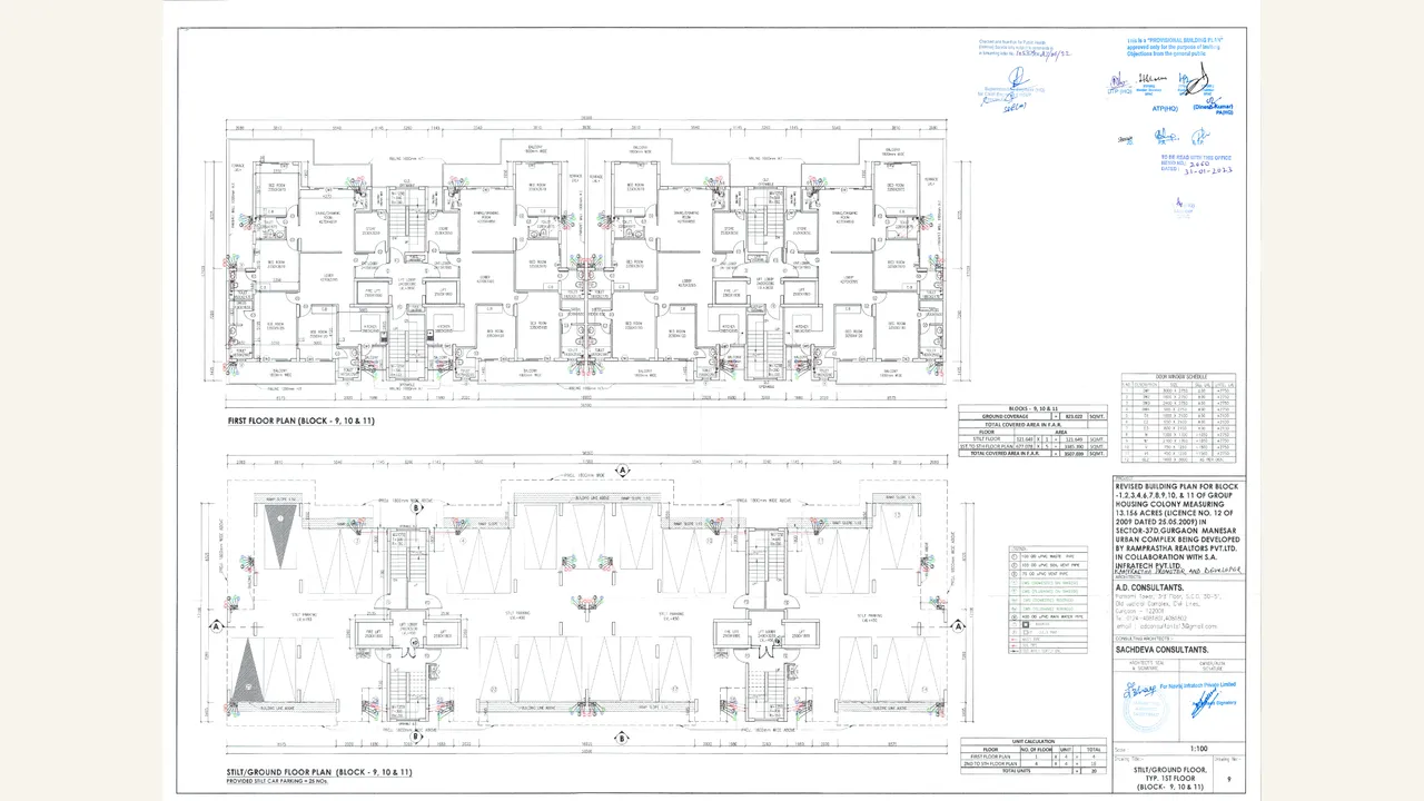 stilt and typical first-floor plan for THE ANTALYAS