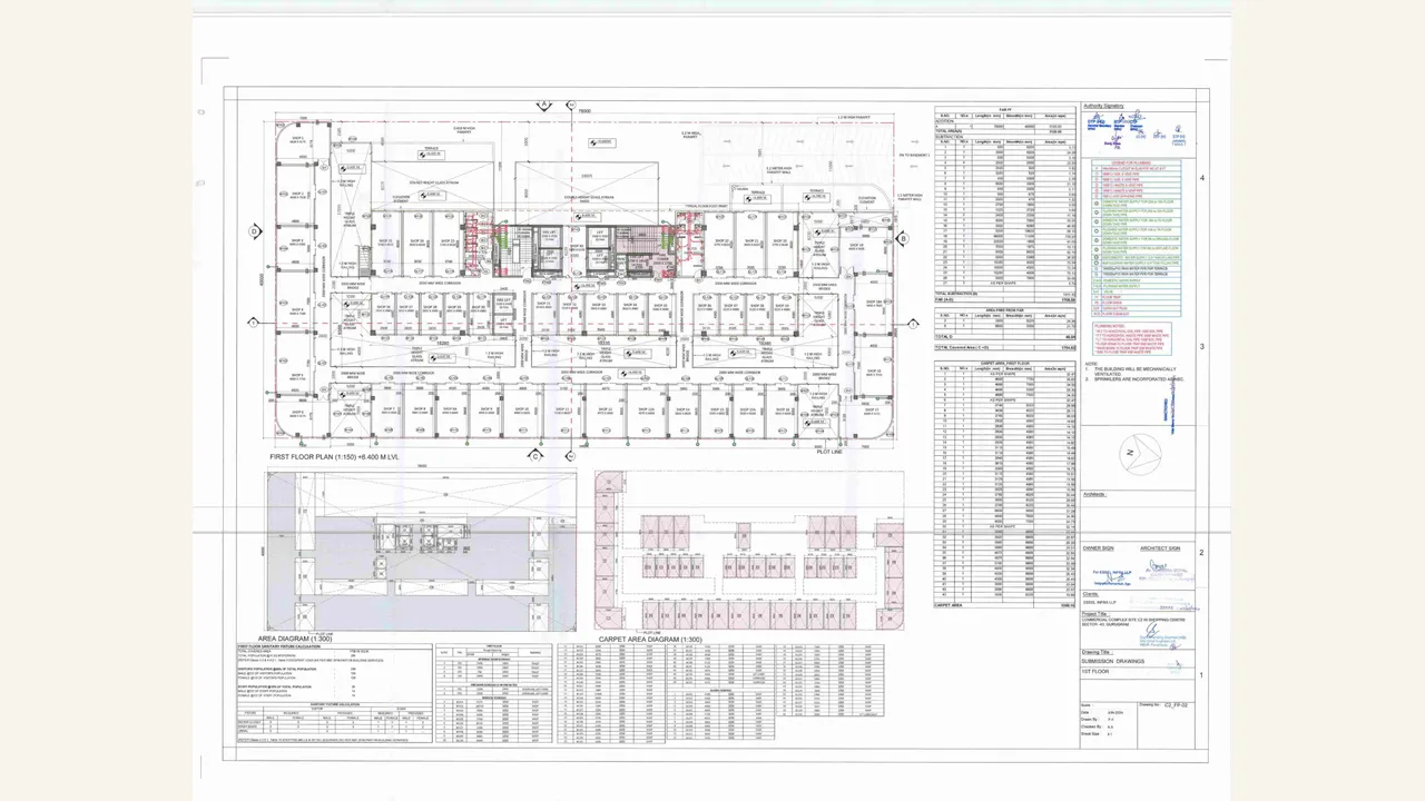 Commercial C2 floor-plan set for THE EMPIRE CENTRE