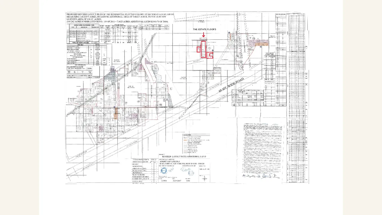 THE ESTATE FLOORS — approved plans