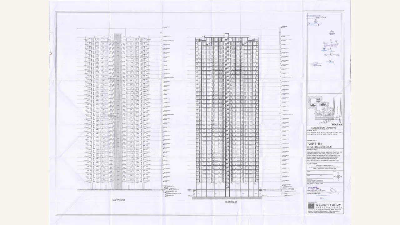 Elevation Plan visually verified for The Legacy Phase-I