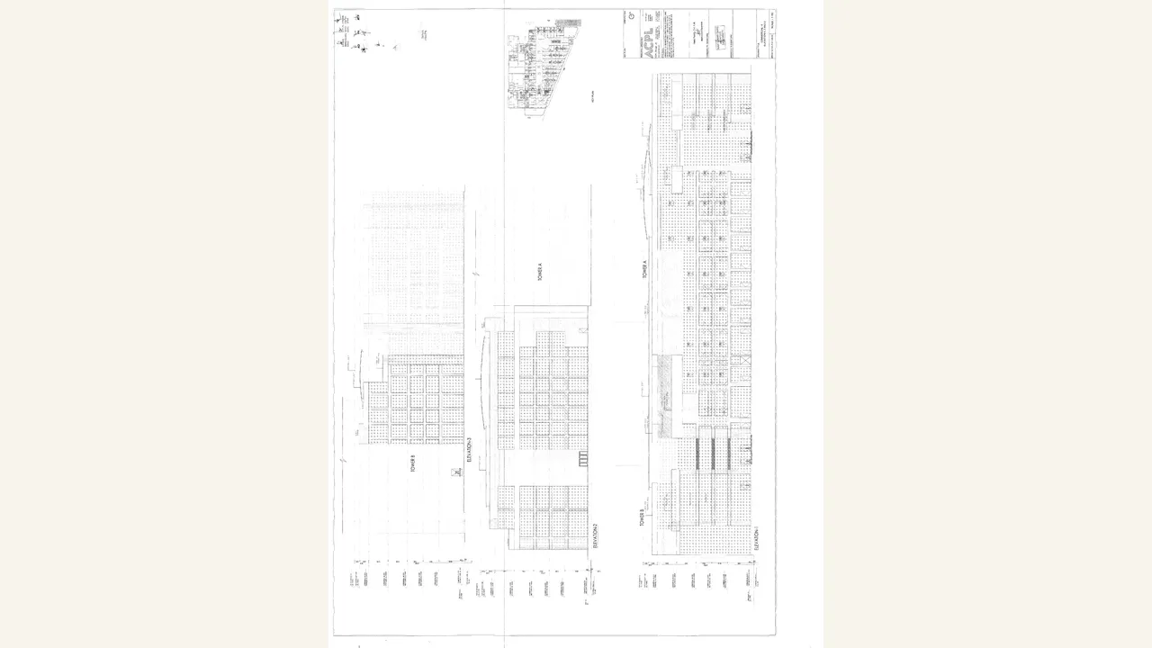 Phase 4 commercial elevations and sections for The Palatial Phase 4
