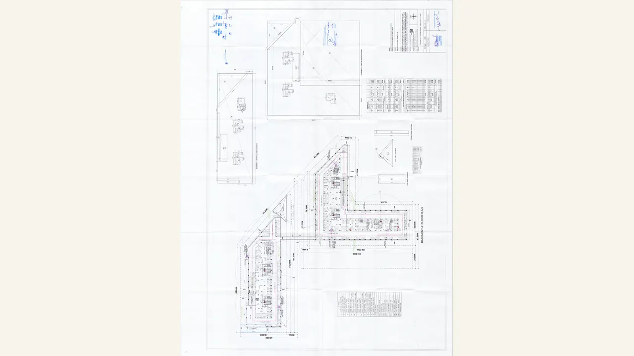 one-page Basement 2 architectural plan with parking/layout drawing