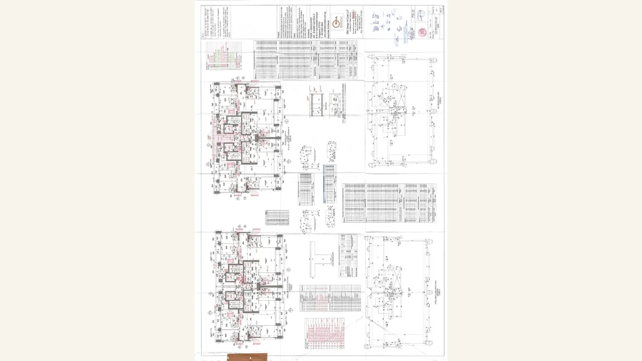 Typical floor plan for floors 2 through 19 of Three Sixty North Tower A