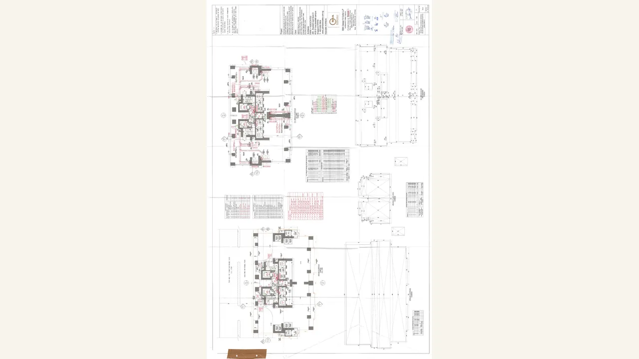 Ground- and first-floor architectural plan for Three Sixty North Tower B