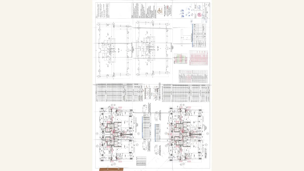 Typical floor plan for floors 20 through 26 of Three Sixty North Tower C