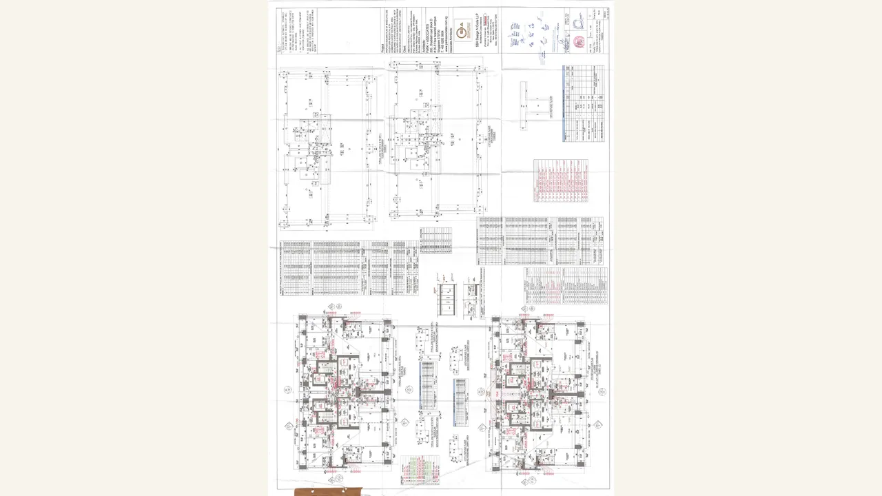 Typical floor plan for floors 2 through 19 of Three Sixty North Tower C