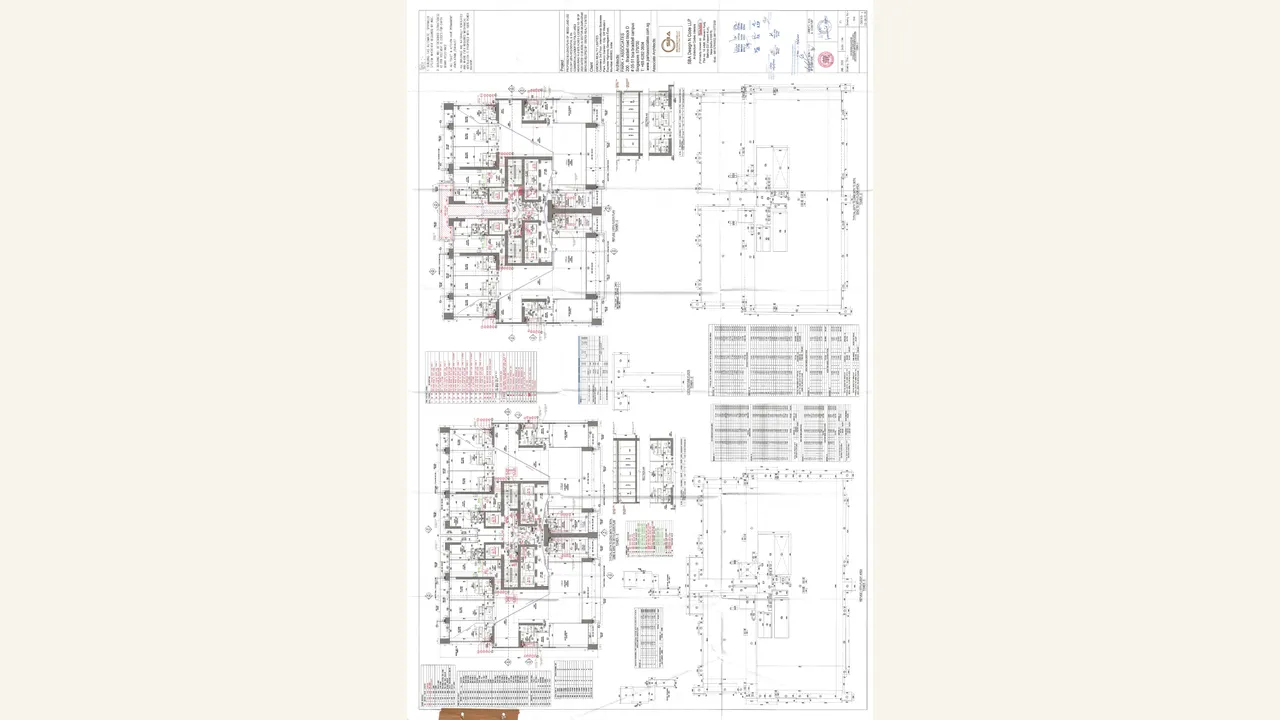 Upper-floor architectural plan for Three Sixty North Tower E