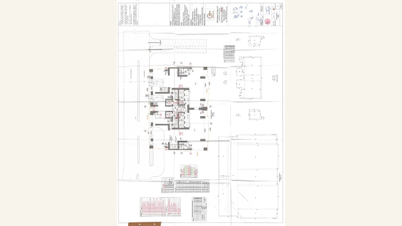 Ground-floor architectural plan for Three Sixty North Tower E