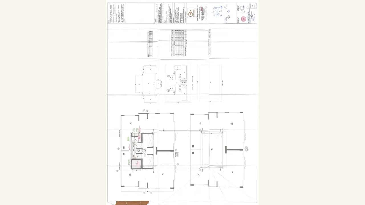 Architectural roof plan for Three Sixty North Tower E