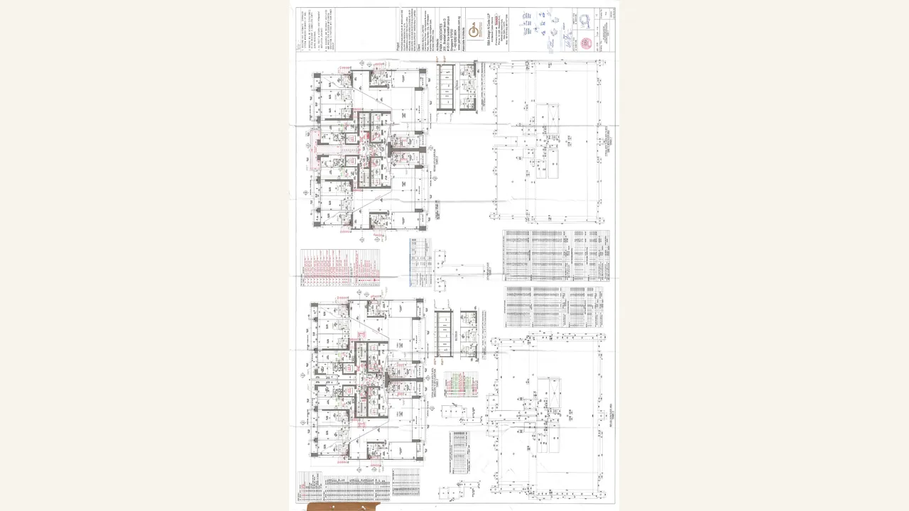 Upper-floor architectural plan for Three Sixty North Tower F