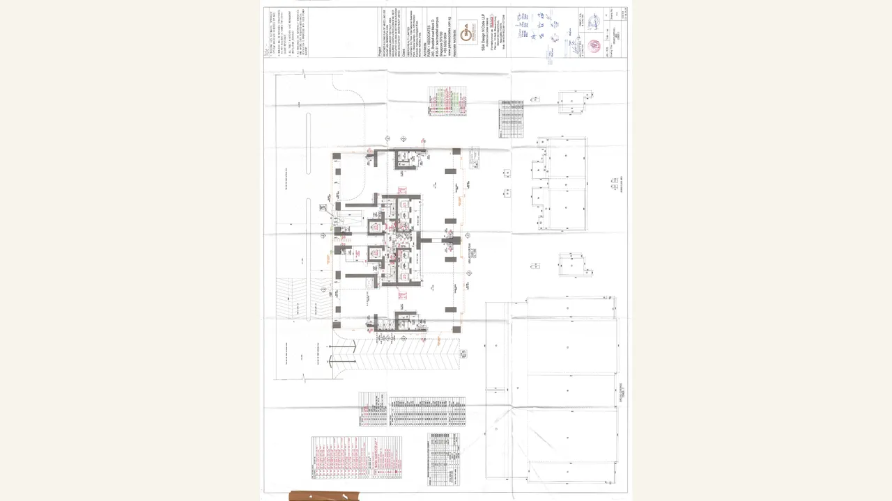 Ground-floor architectural plan for Three Sixty North Tower F