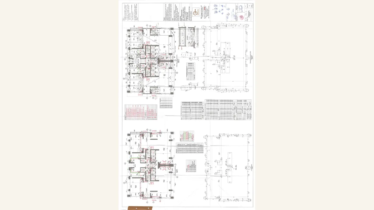 Typical floor plan for floors 1 through 19 of Three Sixty North Tower G