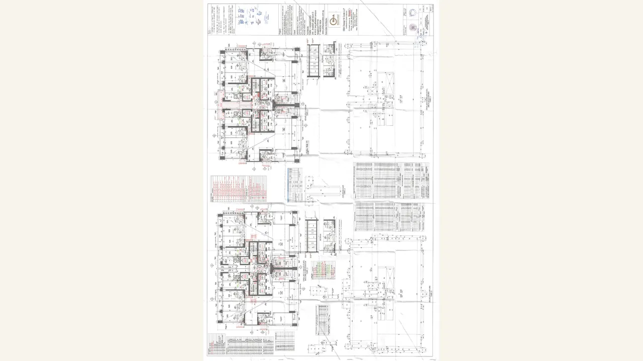 Upper-floor architectural plan for Three Sixty North Tower G